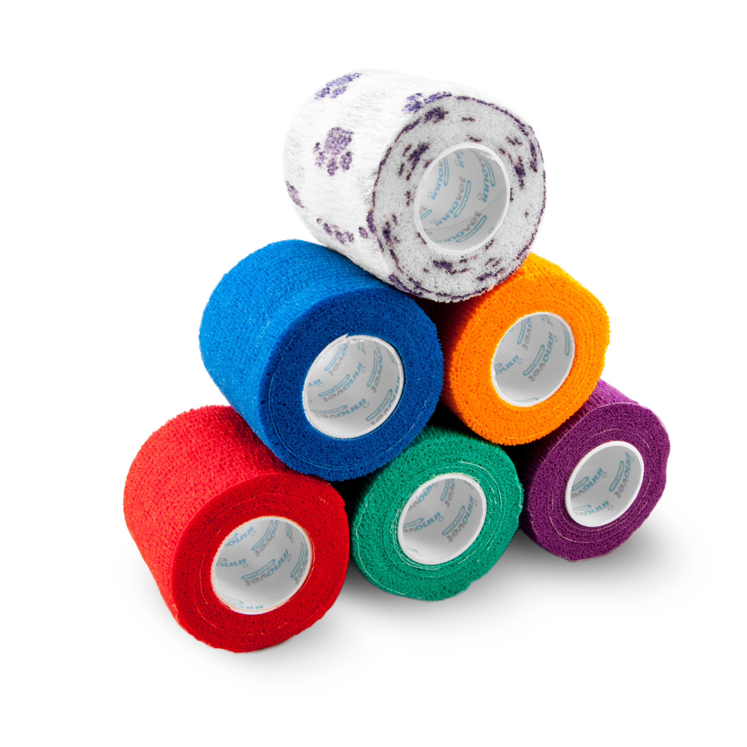 Elastische Kohäsivbinden (5 cm x 4,5 m), sortiment 36 Stück | Vet's Choice®