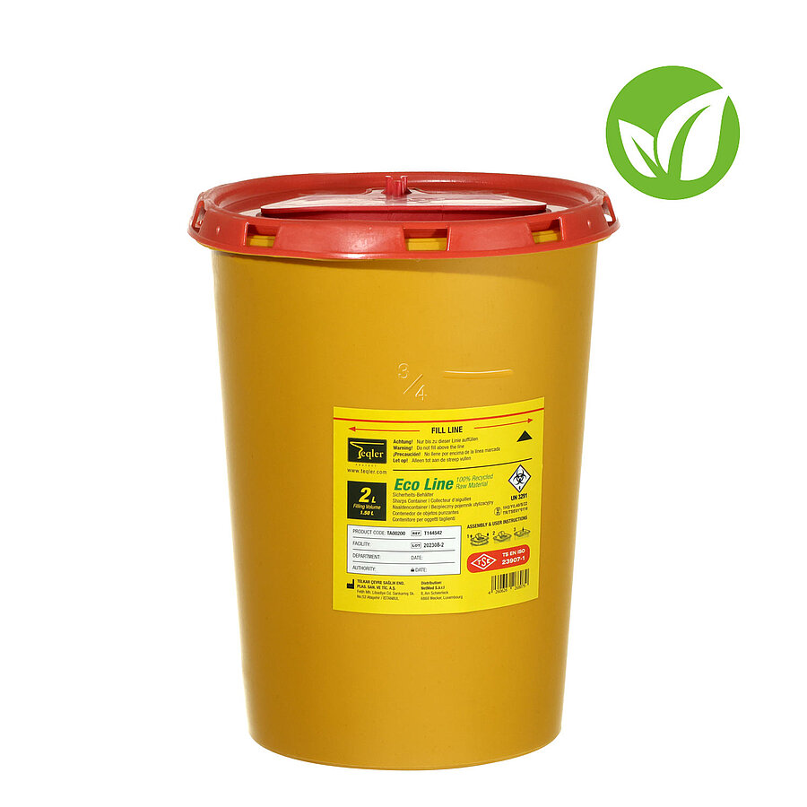 Eco-Line Kanülenabwurfbehälter 2 Liter