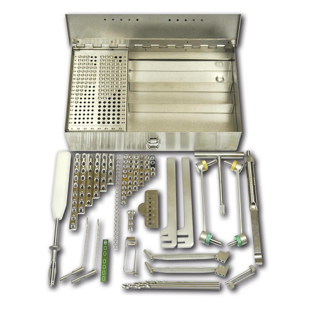 Kortikalisschraubensatz, selbstschn., 2,7/3,5 mm Edelstahlbox (CORTSTKIT2735)