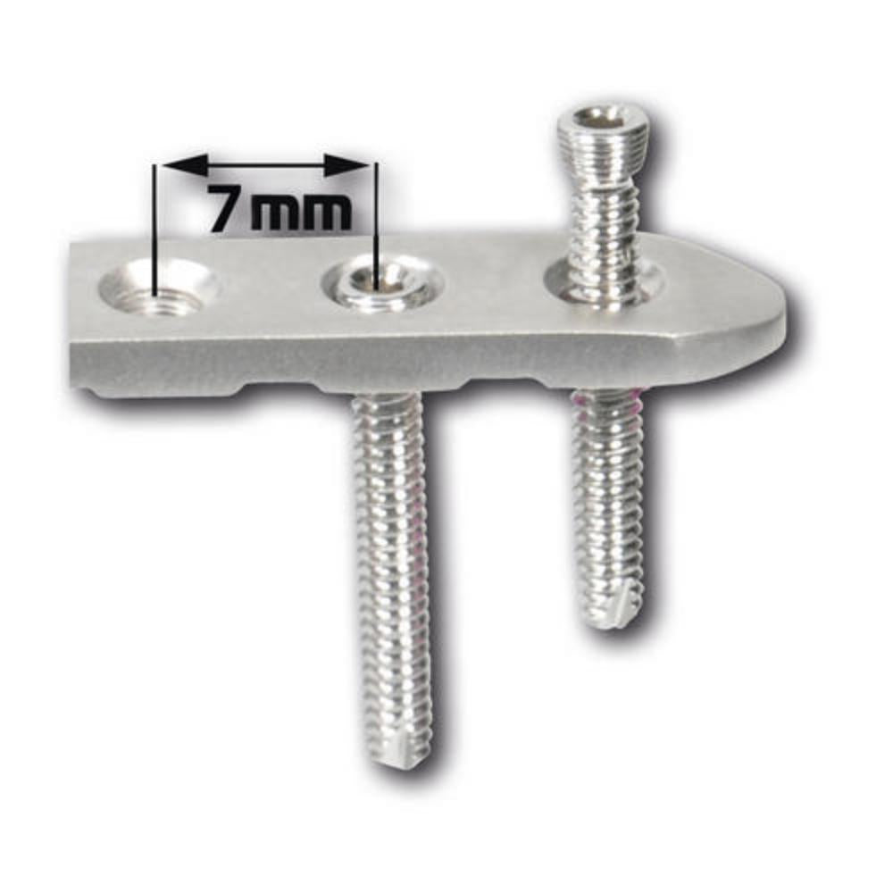Lockingplatte 2,4 x 80 mm, 11 Loch, LPSH241180