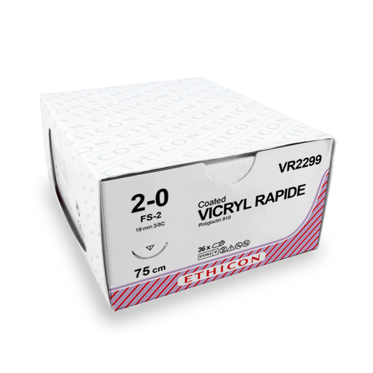 Vicryl Rapide (VR2299, 2-0, FS-2, 75 cm) 36 Stück | Ethicon
