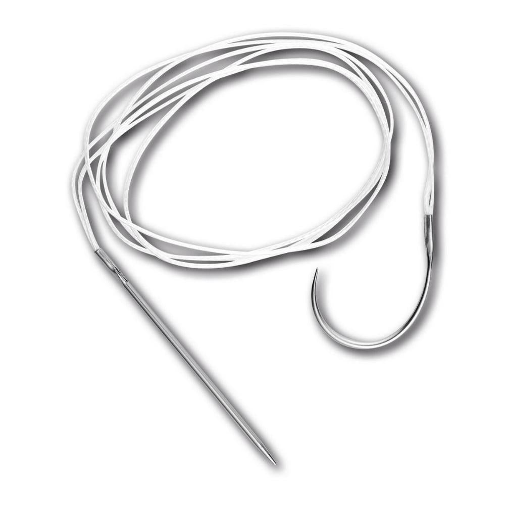 LigaFiba® lateraler Fadenzügel 250lb (25kg), 500mm, Doppelter Faden, kein Crimp (LFLS250D)