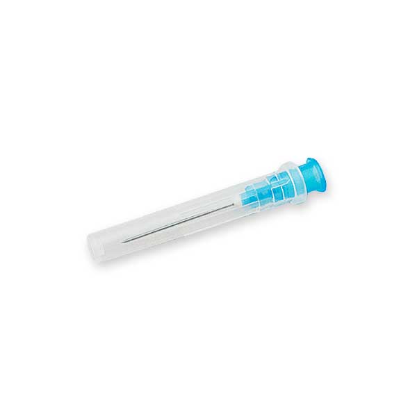 Einmalkanülen (23G, 0,6 x 25 mm, blau) 100 Stück | Dispovet®