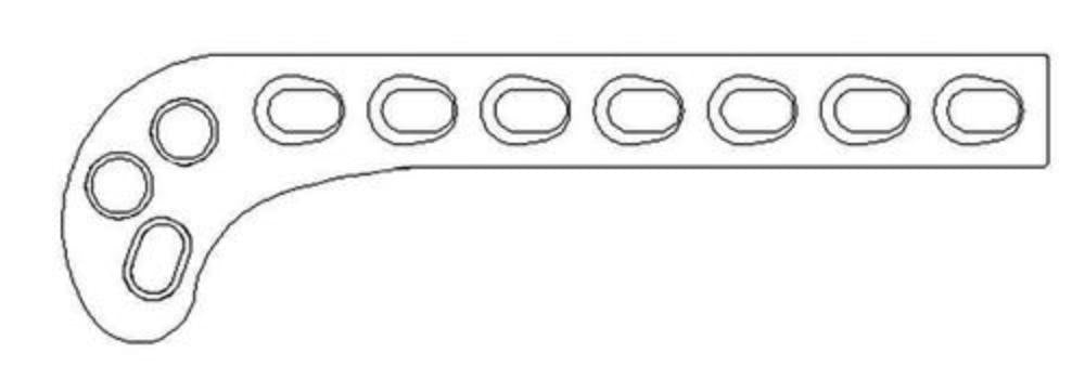 Biegeschablone für 2,7 mm Suprakondylärplatte (BT152714)