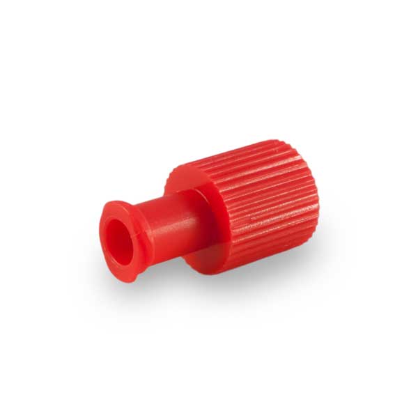 Kombistopfen, Luer-Lock, 100 Stück rot