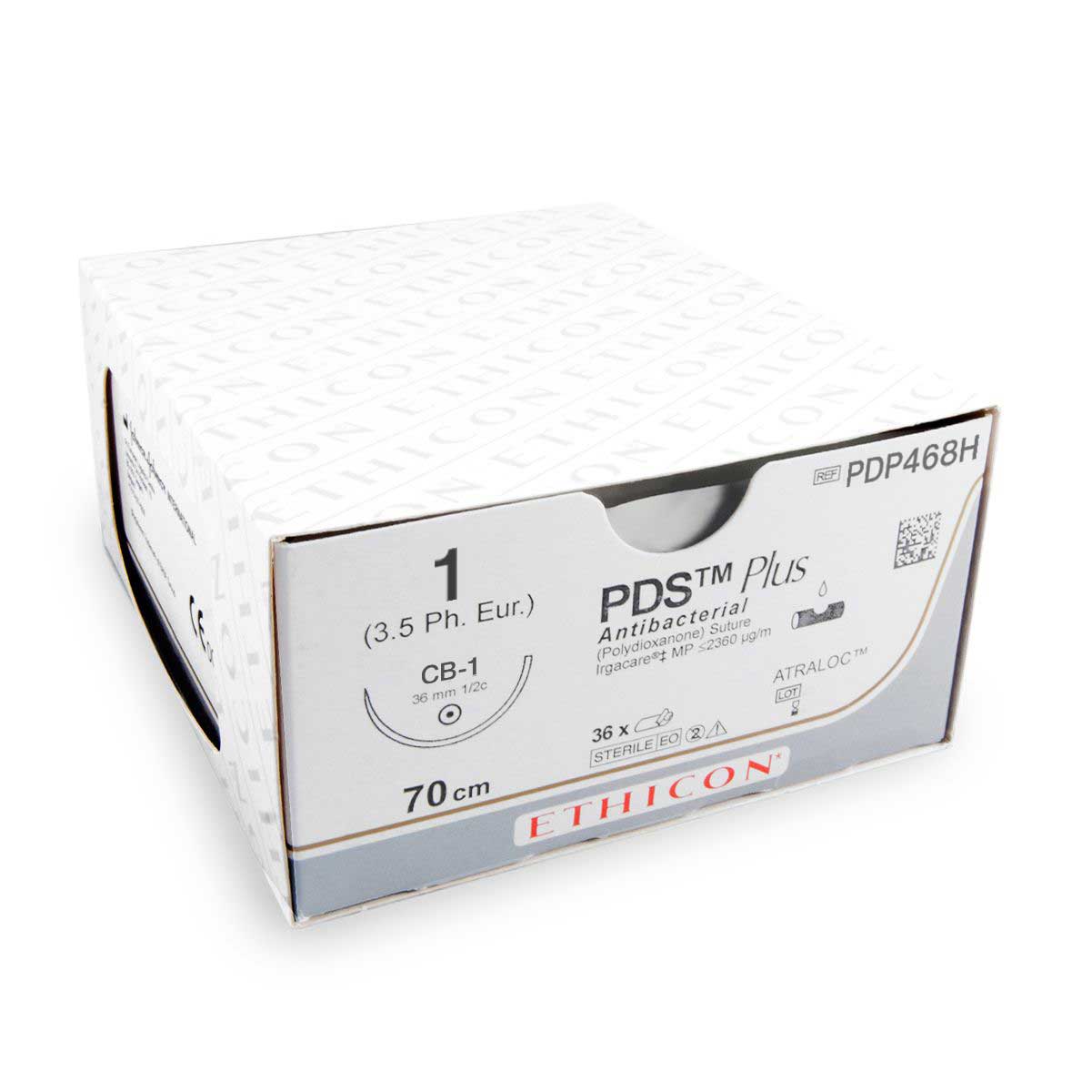 PDS Plus (PDP468H, USP 1, EP-4, CP-1, 0,5, 70 cm) 36 Stück | Ethicon