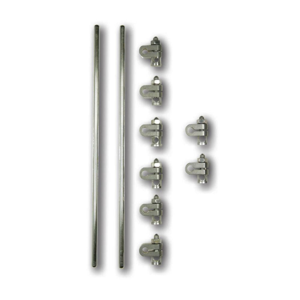 KE+ Satz/Groß, Bilateral, 2x 240mm Stange + 6x Klemmen (001520)