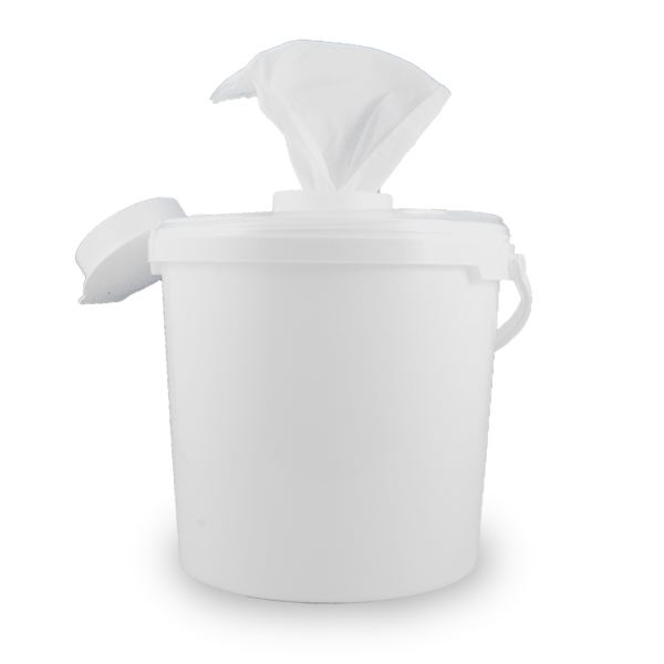 Petsorb® Tuch-Spendereimer mit Klappdeckel (leer, ohne Rolle)
