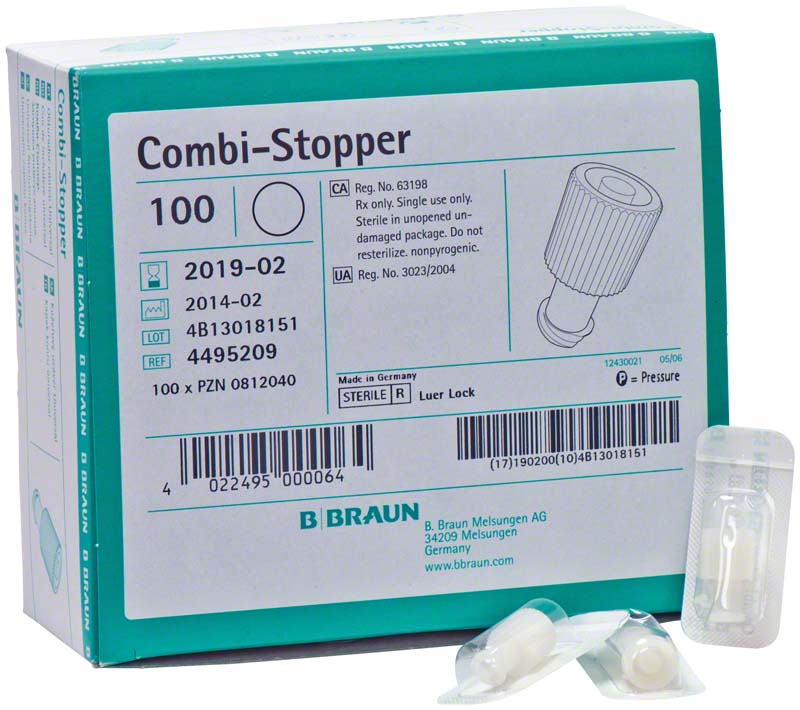 Combi Stopper Verschlusskonen, 100 Stk, weiß