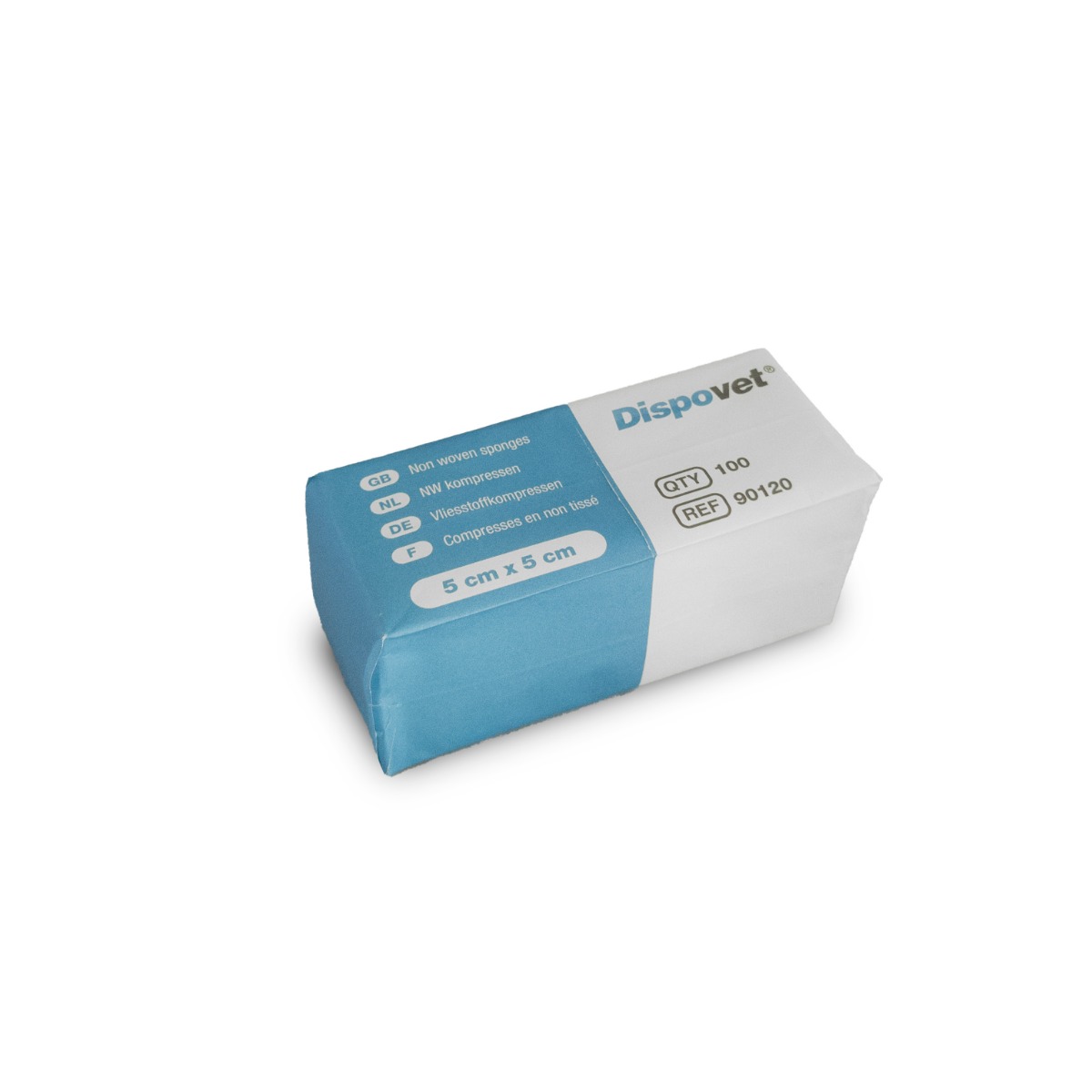 Dispovet® Mullkompressen, Unsteril, 5 x 5cm, 100 Stück