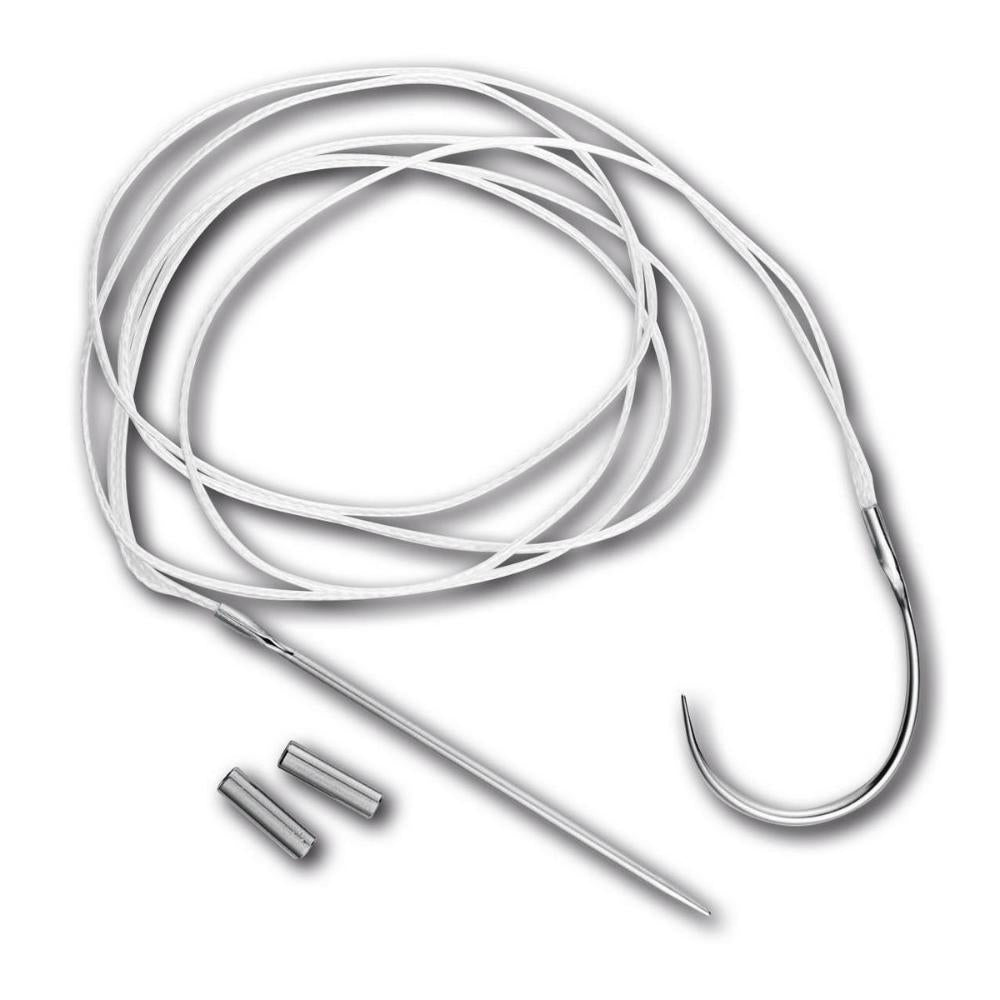 LigaFiba® lateraler Fadenzügel 250lb (25kg), 500mm, Doppelter Faden, 2 Crimps (LFLSCR250D)