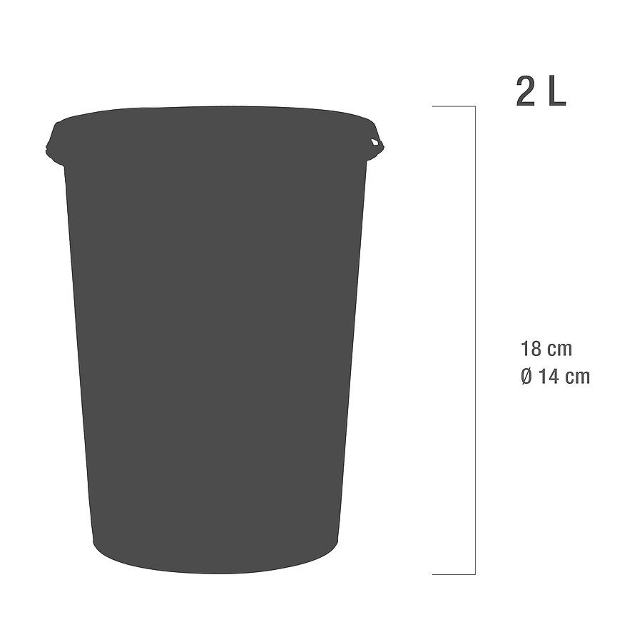 Eco-Line Kanülenabwurfbehälter 2 Liter