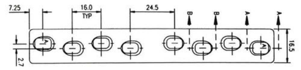 Kompressionsplatte breit 4,5x167mm 10 Loch B4510167