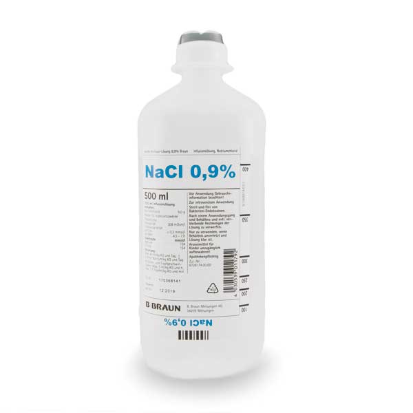 Isotone Kochsalzlösung 0,9% 10 x 500ml | Bbraun