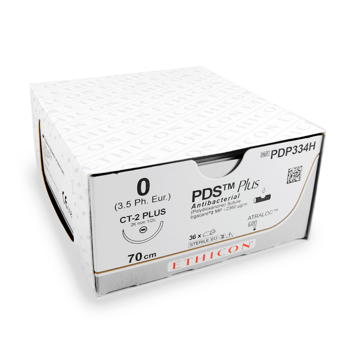 PDS Plus (PDP334H, USP 0, EP-3,5, CT-2, 0,5, 70 cm) 36 Stück | Ethicon