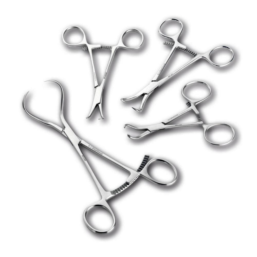 Knochenhaltezange/Sehr schmal, 100 mm (001208)