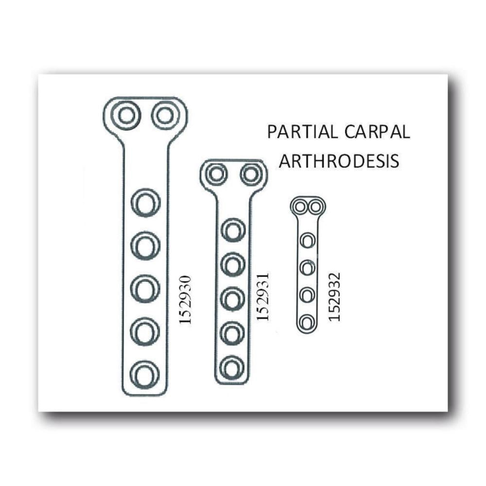 Partielle Carpalarthrodeseplatte 2.7/3.5mm 65mm 152930