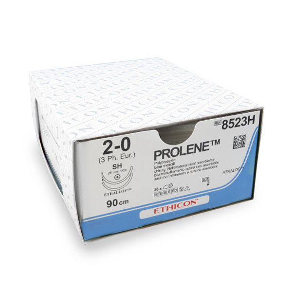 Nahtmaterial Prolene (8523H, blau, 90 cm, m3) | Ethicon