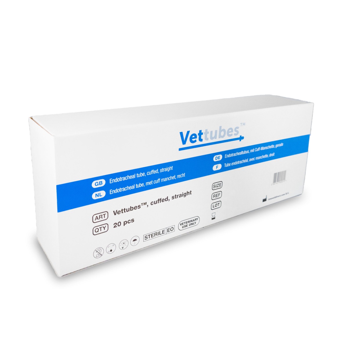 Gerade Endotrachealtubus für Kleintiere (Größe 10) 1 Stück | Vettubes™
