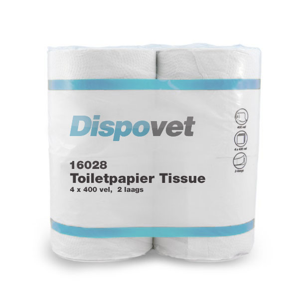 Toilettenpapier, hochweiß, 2-lagig, 400 Blatt, 40 Rollen