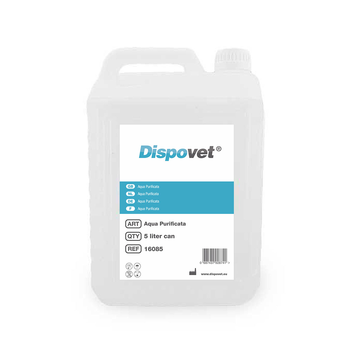 Aqua purificata, 4 x 5L | Dispovet®